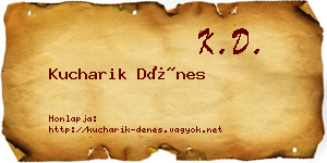 Kucharik Dénes névjegykártya